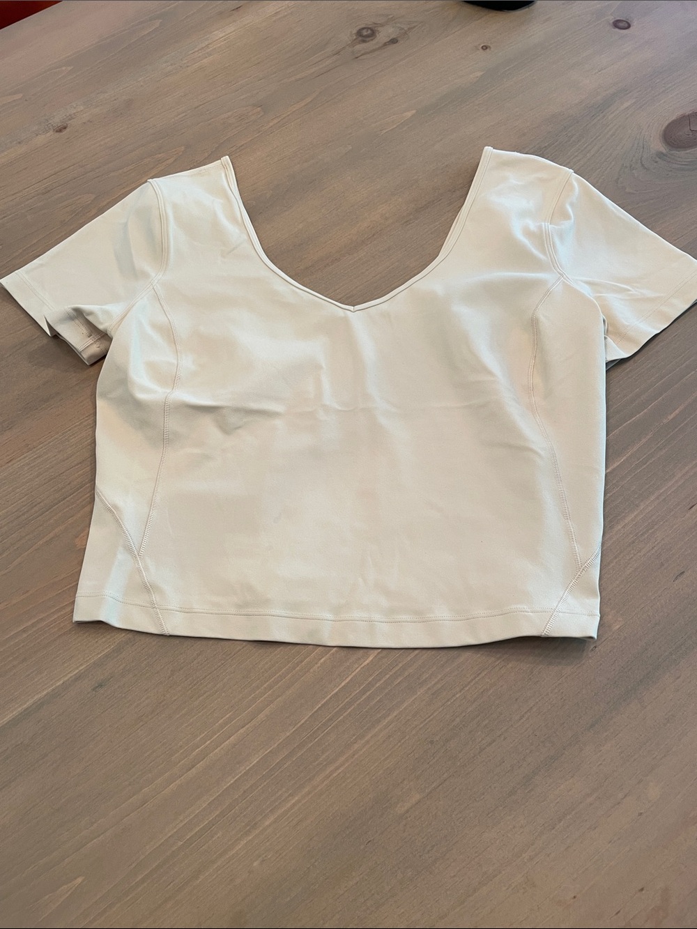Lululemon beige crop top